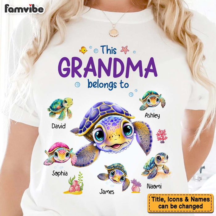 Personalized Gift For Grandma Turtle Shirt - Hoodie - Sweatshirt 34904 1