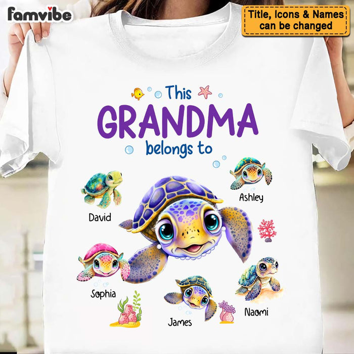 Personalized Gift For Grandma Turtle Shirt - Hoodie - Sweatshirt 34904 1
