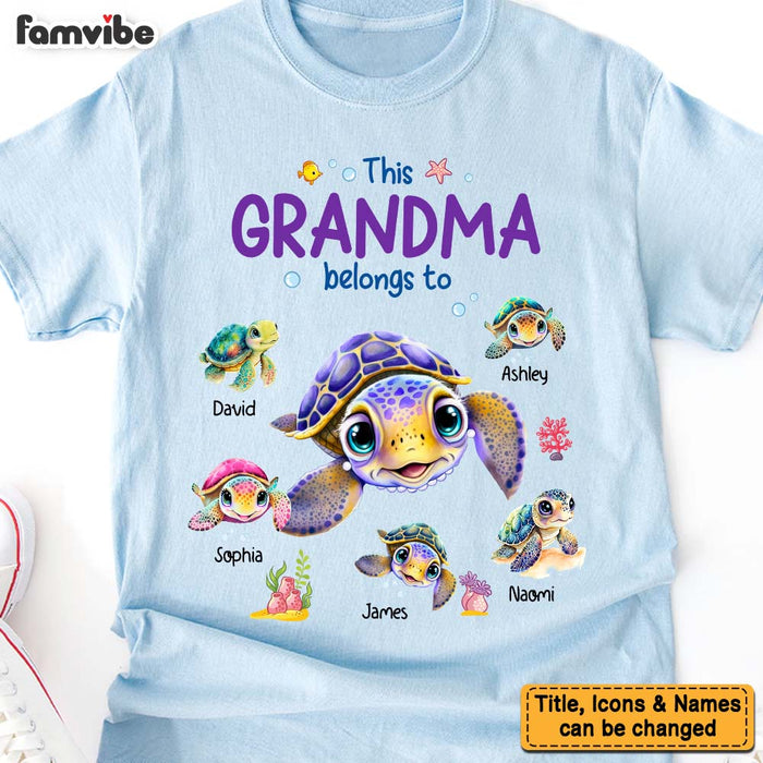 Personalized Gift For Grandma Turtle Shirt - Hoodie - Sweatshirt 34904 1