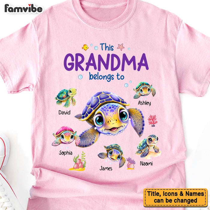 Personalized Gift For Grandma Turtle Shirt - Hoodie - Sweatshirt 34904 1