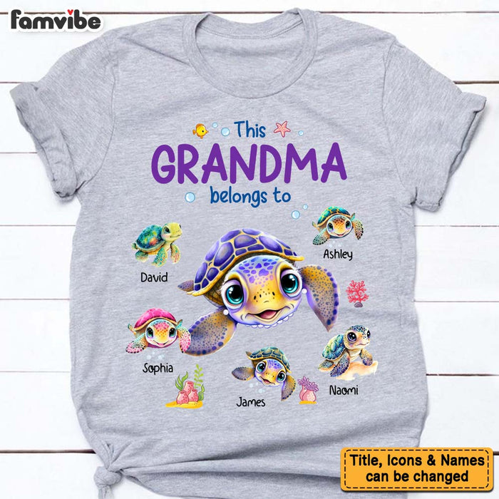 Personalized Gift For Grandma Turtle Shirt - Hoodie - Sweatshirt 34904 1