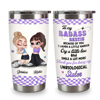 Personalized I Laugh A Little Harder - Y2K Style Steel Tumbler 34923 thumb 1