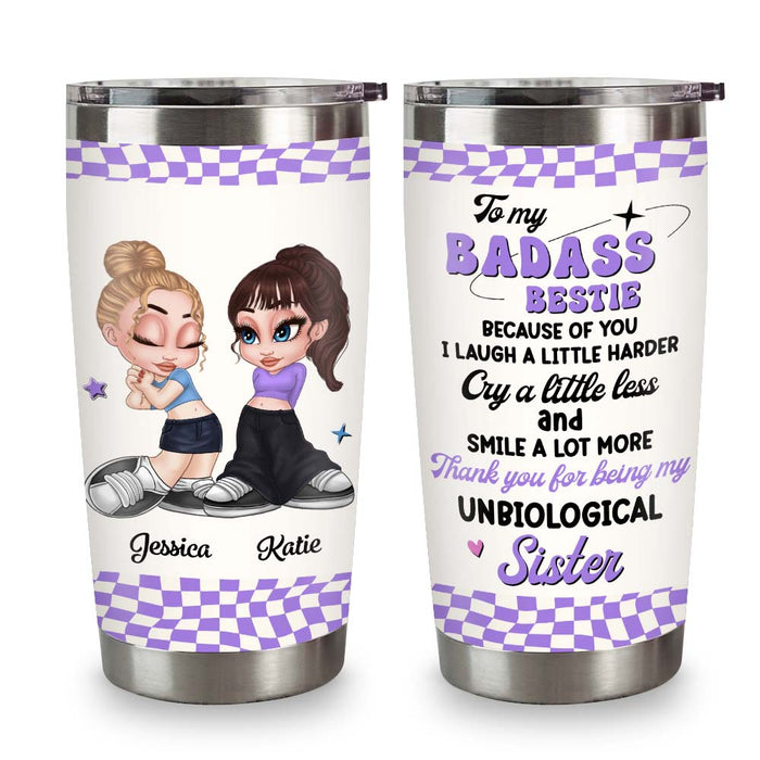 Personalized I Laugh A Little Harder - Y2K Style Steel Tumbler 34923 1