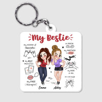 Personalized Gift For Friends  My Memories My Soul Sister Shirt Acrylic Keychain 34928 thumb 1