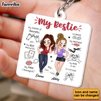 Personalized Gift For Friends  My Memories My Soul Sister Shirt Acrylic Keychain 34928 thumb 1