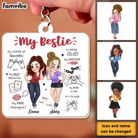 Personalized Gift For Friends  My Memories My Soul Sister Shirt Acrylic Keychain 34928 thumb 1