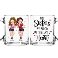 Personalized Gift For Friends Sisters By Heart Glass Mug 34950 thumb 1