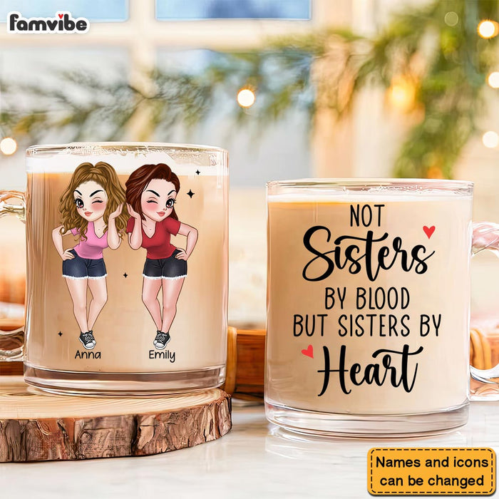 Personalized Gift For Friends Sisters By Heart Glass Mug 34950 1