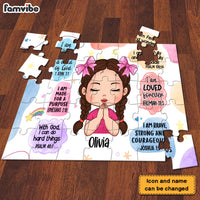 Personalized Gift For Kid Girl Christian Affirmations Puzzle 34966 thumb 1
