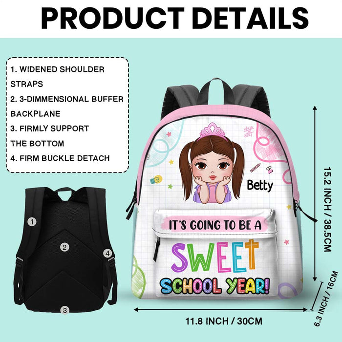 Personalized It's Going To Be A Sweet School Year Gift For Kids School Bag 34986 1