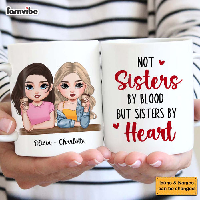 Personalized Gift For Friends Besties Sisters By Heart Mug 34991 1