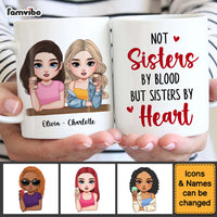 Personalized Gift For Friends Besties Sisters By Heart Mug 34991 thumb 1