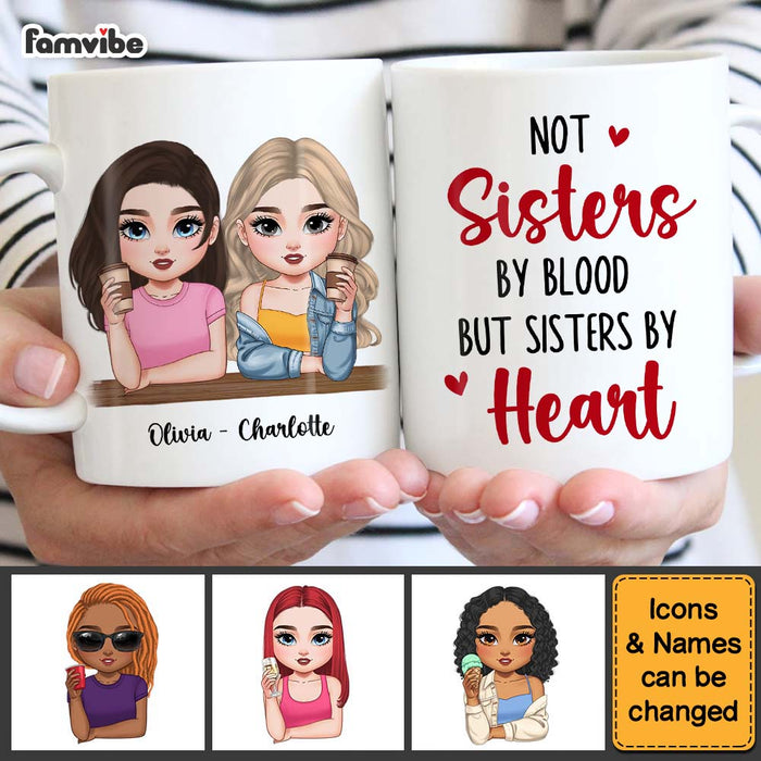 Personalized Gift For Friends Besties Sisters By Heart Mug 34991 1