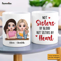 Personalized Gift For Friends Besties Sisters By Heart Mug 34991 thumb 1