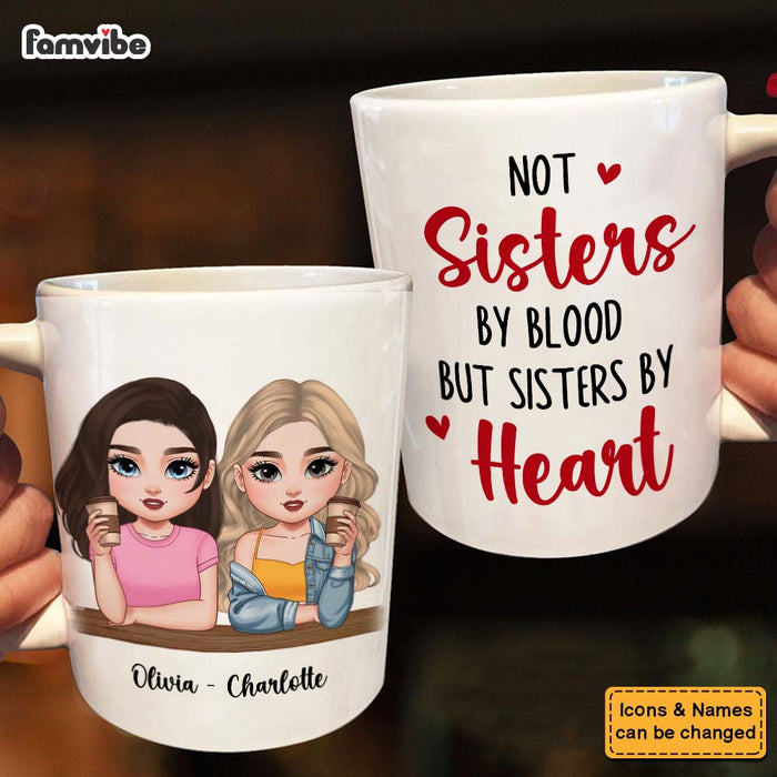 Personalized Gift For Friends Besties Sisters By Heart Mug 34991 1