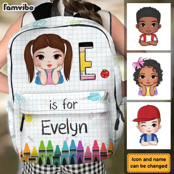 Personalized Gift For Grandson School Kid's Name School Bag 35007 1