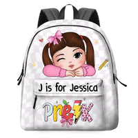 Personalized Back To School Gift For Kids Retro Coquette School Bag 35029 thumb 1