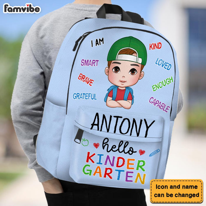 Personalized Gift For Kid Back To School Hello Kindergarten School Bag 35032 1