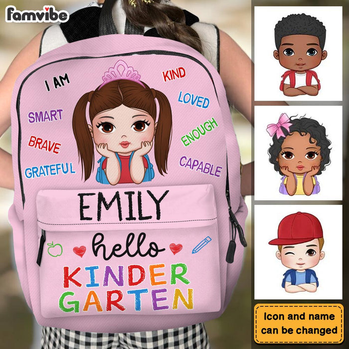 Personalized Gift For Kid Back To School Hello Kindergarten School Bag 35032 1