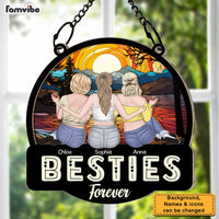 Personalized Gift For Friend Forever Acrylic Mix Wood Suncatcher Ornament 35060 thumb 1