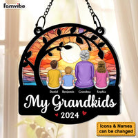 Personalized Gift For Grandma Acrylic Suncatcher Ornament 35062 thumb 1
