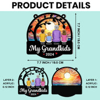 Personalized Gift For Grandma Acrylic Suncatcher Ornament 35062 thumb 1