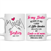 Personalized Gift For Besties Smile A Lot More Mug 35063 thumb 1
