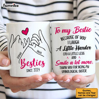 Personalized Gift For Besties Smile A Lot More Mug 35063 thumb 1