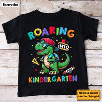 Personalized Back To School Gift For Grandson Roaring Dinosaur Kid Kid T Shirt - Kid Hoodie - Kid Sweatshirt 35080 thumb 1