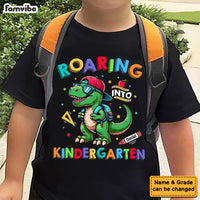 Personalized Back To School Gift For Grandson Roaring Dinosaur Kid Kid T Shirt - Kid Hoodie - Kid Sweatshirt 35080 thumb 1