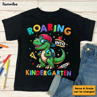 Personalized Back To School Gift For Grandson Roaring Dinosaur Kid Kid T Shirt - Kid Hoodie - Kid Sweatshirt 35080 thumb 1