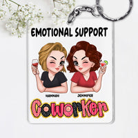 Personalized Gift For Coworker Emotinal Support Acrylic Keychain 35098 thumb 1