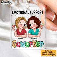 Personalized Gift For Coworker Emotinal Support Acrylic Keychain 35098 thumb 1