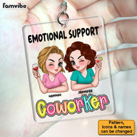 Personalized Gift For Coworker Emotinal Support Acrylic Keychain 35098 thumb 1