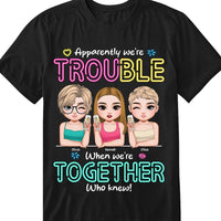 Personalized Gift For Besties Trouble Together Shirt - Hoodie - Sweatshirt 35105 thumb 1