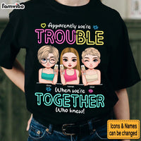 Personalized Gift For Besties Trouble Together Shirt - Hoodie - Sweatshirt 35105 thumb 1