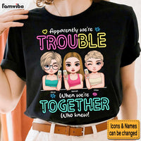 Personalized Gift For Besties Trouble Together Shirt - Hoodie - Sweatshirt 35105 thumb 1