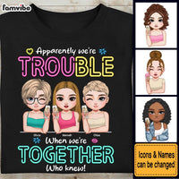 Personalized Gift For Besties Trouble Together Shirt - Hoodie - Sweatshirt 35105 thumb 1