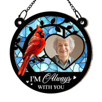 Personalized Memorial Gift I'm Always With You Acrylic Mix Wood Suncatcher Ornament 35112 thumb 1