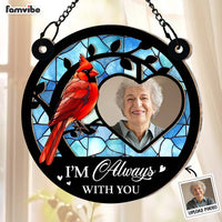 Personalized Memorial Gift I'm Always With You Acrylic Mix Wood Suncatcher Ornament 35112 thumb 1
