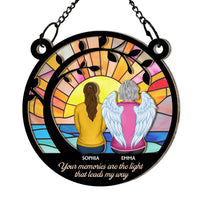 Personalized Remembrance Gifts You're Always By My Side Acrylic Mix Wood Suncatcher Ornament 35118 thumb 1