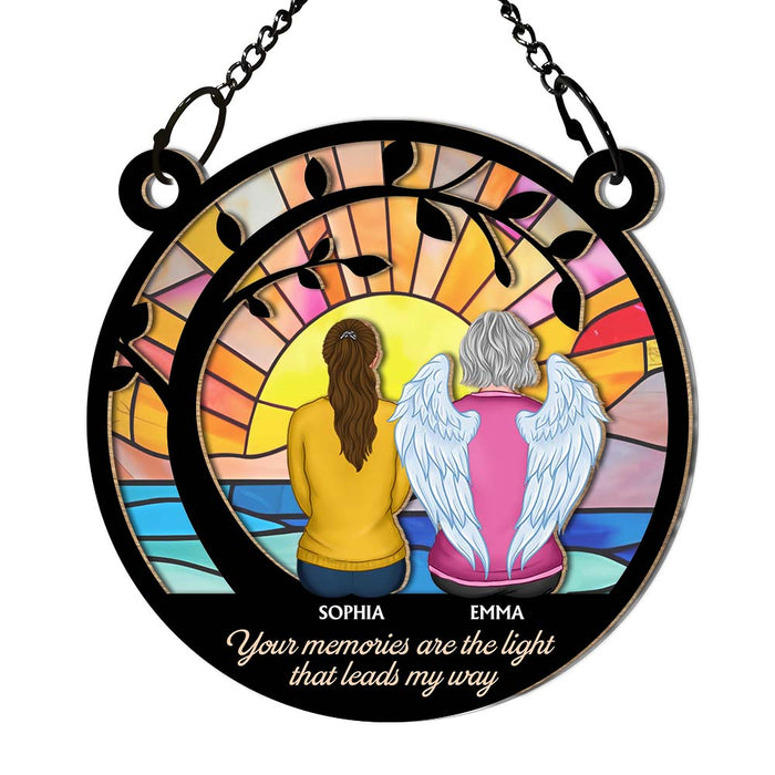 Personalized Remembrance Gifts You're Always By My Side Acrylic Mix Wood Suncatcher Ornament 35118 1