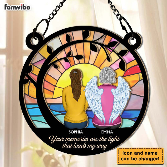 Personalized Remembrance Gifts You're Always By My Side Acrylic Mix Wood Suncatcher Ornament 35118 1