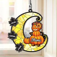 Personalized Gift For Grandma Fall Acrylic Mix Wood Suncatcher Ornament 35120 thumb 1