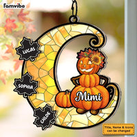 Personalized Gift For Grandma Fall Acrylic Mix Wood Suncatcher Ornament 35120 thumb 1