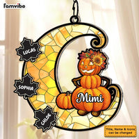 Personalized Gift For Grandma Fall Acrylic Mix Wood Suncatcher Ornament 35120 thumb 1