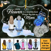 Personalized Gift For Loss Of Mom Heaven Is A Beautiful Place Memorial Benelux Ornament 35147 thumb 1