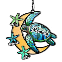 Personalized Gift For Grandma Turtle Acrylic Suncatcher Ornament 35149 thumb 1