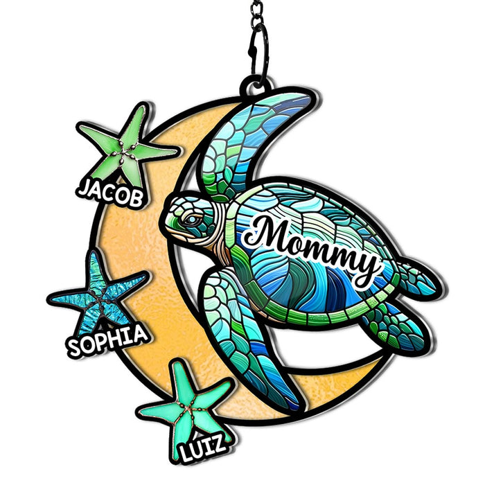 Personalized Gift For Grandma Turtle Acrylic Suncatcher Ornament 35149 1