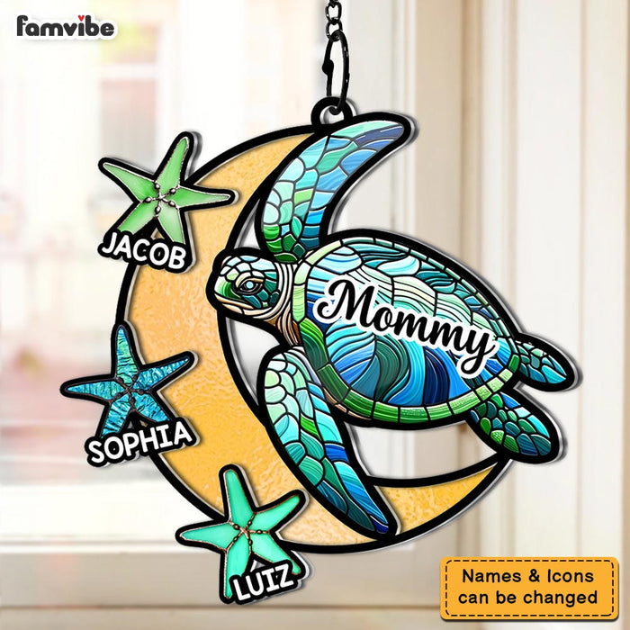 Personalized Gift For Grandma Turtle Acrylic Suncatcher Ornament 35149 1